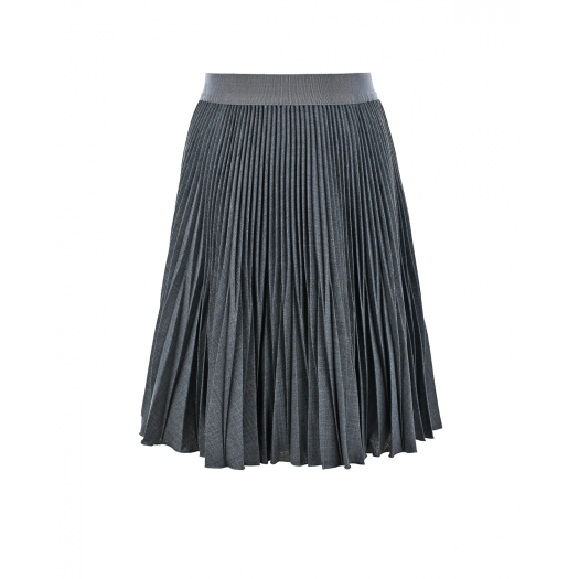 Серая юбка с поясом на резинке Aletta | Фото 1