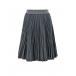 Серая юбка с поясом на резинке Aletta | Фото 1