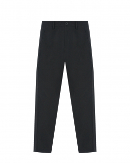 Черные брюки с жаккардовыми лампасами Bikkembergs Черный, арт. BK1564 001 BLACK | Фото 1