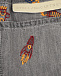 Серые джинсы с вышивкой &quot;ракеты&quot; Stella McCartney | Фото 4