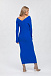 Трикотажное платье миди синего цвета Pietro Brunelli | Фото 8