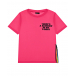 Розовая футболка с декором &quot;радуга&quot; Yporque | Фото 1