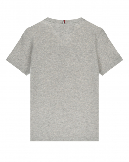 Серая футболка с принтом &quot;HILFIGER 19NYC85&quot; Tommy Hilfiger Серый, арт. KB0KB07021P01 LIGHT GREY | Фото 2
