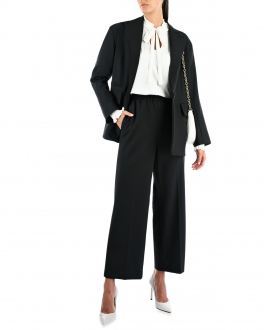 Однобортный черный пиджак By Malene Birger Черный, арт. Q70597002 050 | Фото 2
