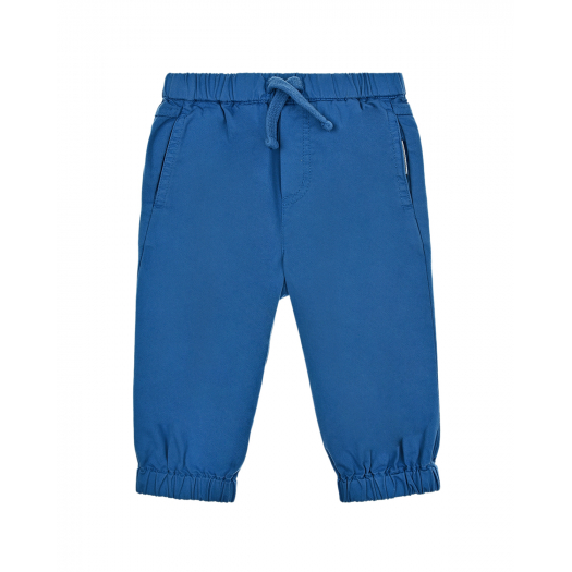 Синие брюки из хлопка Stella McCartney | Фото 1