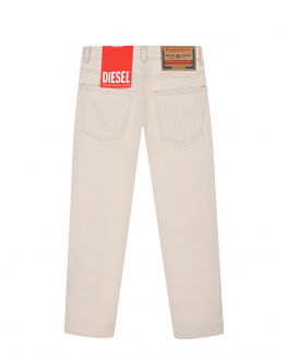 Прямые джинсы кремового цвета Diesel Кремовый, арт. J00808 KXBDB K101 | Фото 2