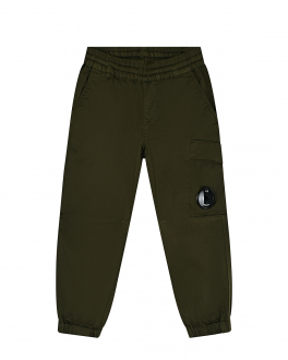 Зеленые брюки с накладным карманом CP Company Зеленый, арт. 12CKPA053A005400G 683 | Фото 1