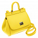 Желтая сумка с логотипом на шильде, 17x11x8 см Dolce&Gabbana | Фото 3