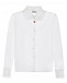 Белая рубашка с пуговицей в форме сердца Monnalisa | Фото 2