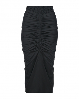 Черная юбка с драпировкой Philosophy Di Lorenzo Serafini Черный, арт. 0120 0718 A0555 | Фото 1