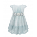 Голубое платье с вышивкой и цветочной аппликацией Amaya | Фото 1