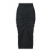 Черная юбка с драпировкой Philosophy Di Lorenzo Serafini | Фото 1