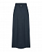 Темно-синяя юбка с поясом на резинке Panicale | Фото 5
