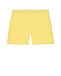 Ажурные вязаные шорты, желтые Mipounet | Фото 3
