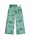 Зеленые спортивные брюки с принтом tie-dye MM6 Maison Margiela | Фото 3