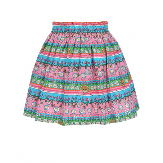 Пышная юбка с цветочным принтом Moschino | Фото 1