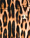 Леопардовые леггинсы с лого Roberto Cavalli | Фото 3