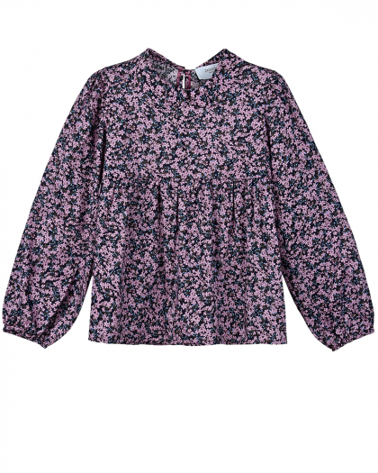 Сиреневая блуза с цветочным принтом Paade Mode | Фото 1