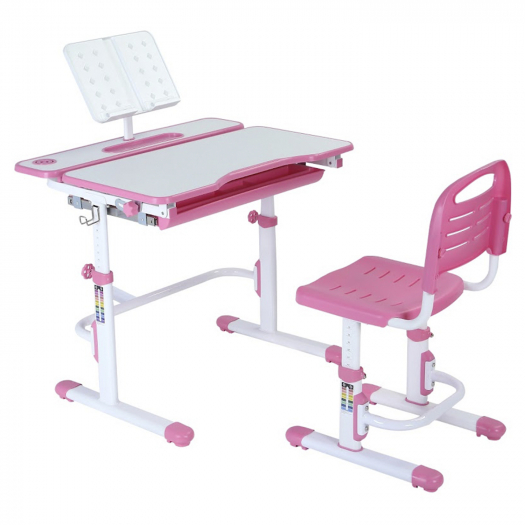 Комплект парта + стул трансформеры Botero pink Cubby | Фото 1