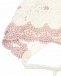 Кремовый чепчик с розовым кантом Paz Rodriguez | Фото 3