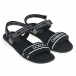 Черные сандалии с белой подошвой Dolce&Gabbana | Фото 1