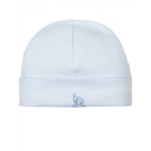 Голубая шапка с вышивкой Lyda Baby | Фото 1