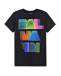 Черная футболка с разноцветным логотипом Balmain | Фото 1