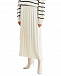 Плиссированная юбка кремового цвета Panicale | Фото 6