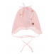 Розовая шапка с декором &quot;сердечки&quot; Il Trenino | Фото 1