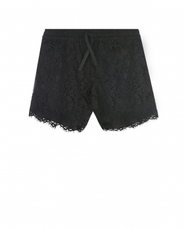 Черные кружевные шорты Dolce&Gabbana Черный, арт. L52Q89 G7BGM N0000 | Фото 1
