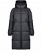 Черное пальто с меховой отделкой Yves Salomon | Фото 13