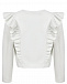Белая куртка с оборками Monnalisa | Фото 2
