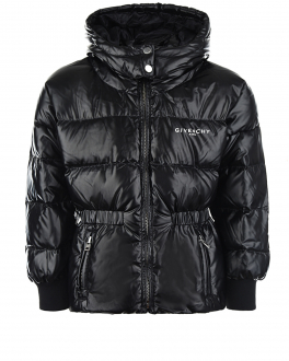 Черная куртка с эластичным поясом Givenchy Черный, арт. H16081 09B | Фото 1