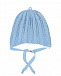 Голубая шапка с завязками Chobi | Фото 2