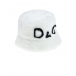 Белая шляпа с черным логотипом Dolce&Gabbana | Фото 1