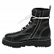 Высокие черные ботинки с белыми шнурками Emporio Armani | Фото 4