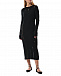 Черное платье миди из трикотажа ROHE | Фото 3