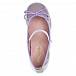 Туфли лавандового цвета с бантом-шнурком Pretty Ballerinas | Фото 4