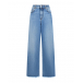 Синие джинсы с бахромой MSGM | Фото 1