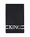 Черный шарф с принтом DG KING Dolce&Gabbana | Фото 2