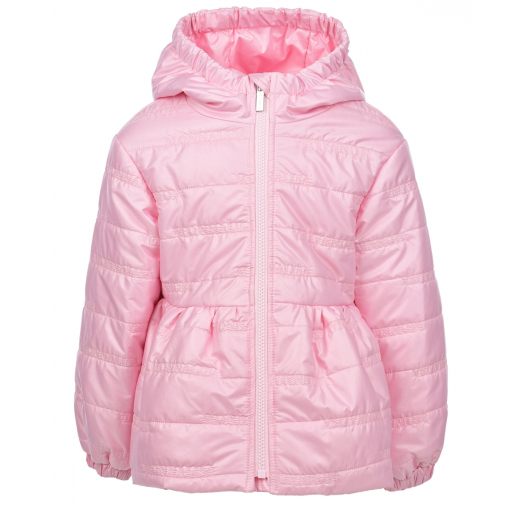 Розовая приталенная куртка Monnalisa | Фото 1