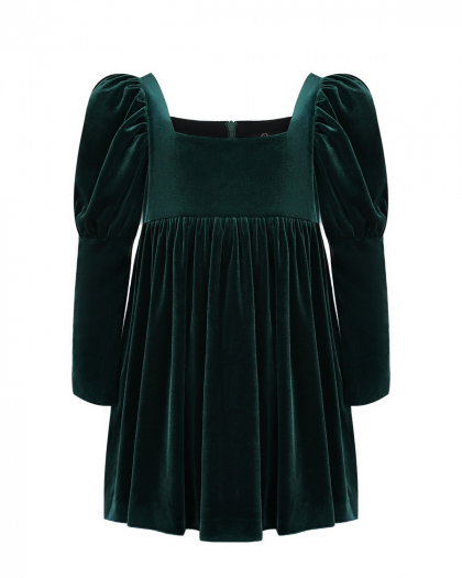 Бархатное платье, зеленое Dan Maralex | Фото 1