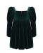 Бархатное платье, зеленое Dan Maralex | Фото 1