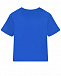 Синяя футболка с логотипом в тон Dolce&Gabbana | Фото 3