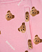 Розовые спортивные брюки с принтом &quot;медвежата&quot;  | Фото 3