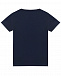 Темно-синяя футболка с накладным карманом IL Gufo | Фото 2
