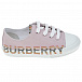 Розовые кеды с логотипом Burberry | Фото 2