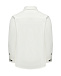 Рубашка габардин на черной молнии, белая CP Company | Фото 2