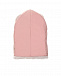 Розовая шапка-ушанка с мехом кролика Ploomlé | Фото 3