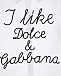 Рубашка с надписью &quot;I Like Dolce&Gabbana&quot;  | Фото 5